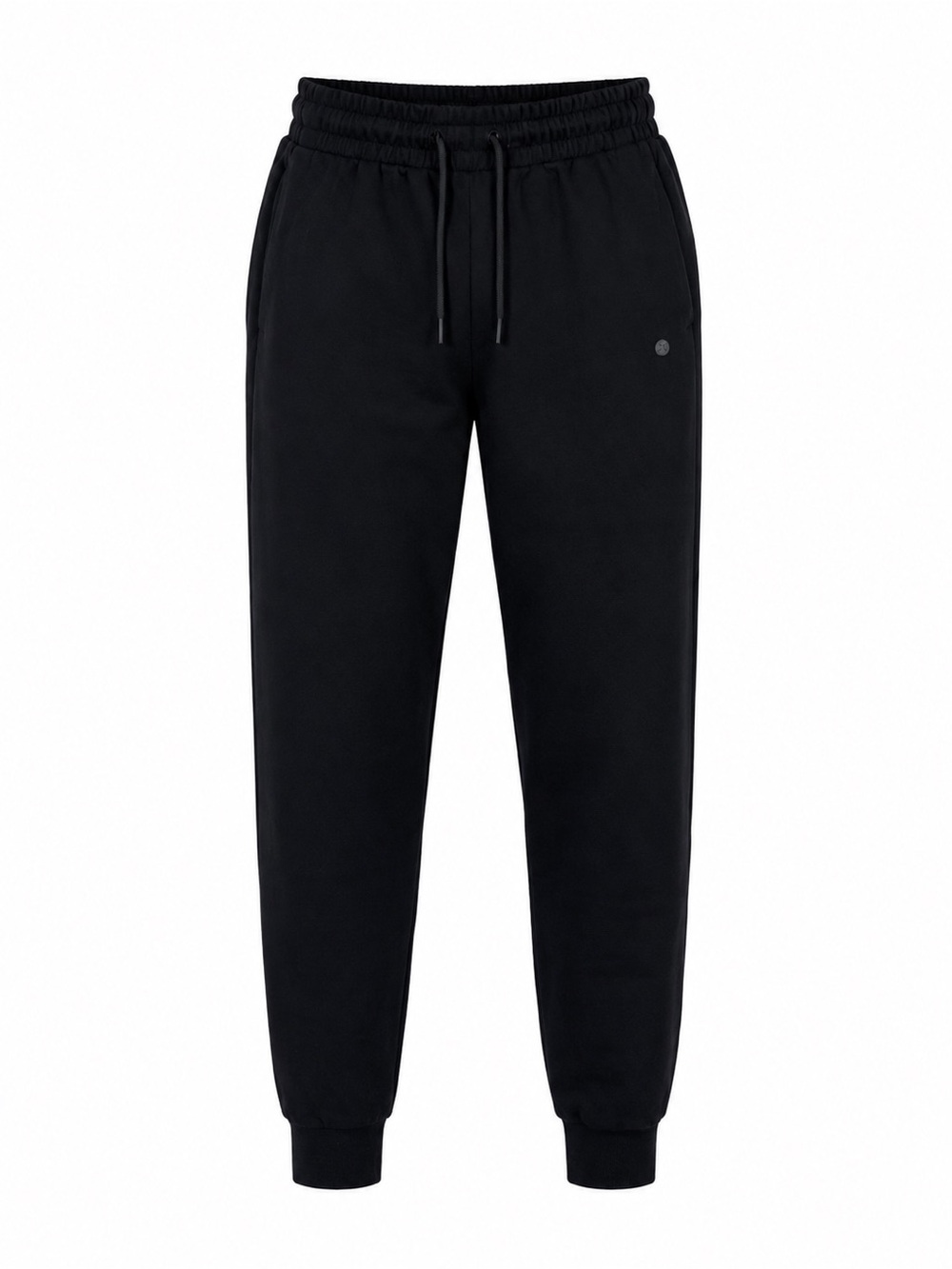 Apana Black Jogger Sweatpants Minimalist Athleisure Streetwear Lounge Pants